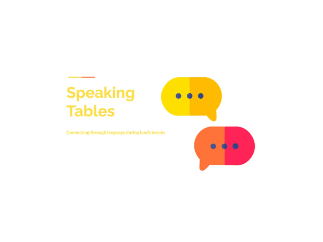 Weekly Lunch Speaking Tables 🇩🇪🇫🇷🇮🇹🍽️