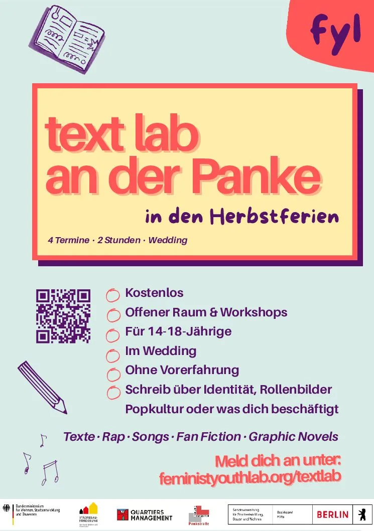 text lab an der Panke - in den Herbstferien