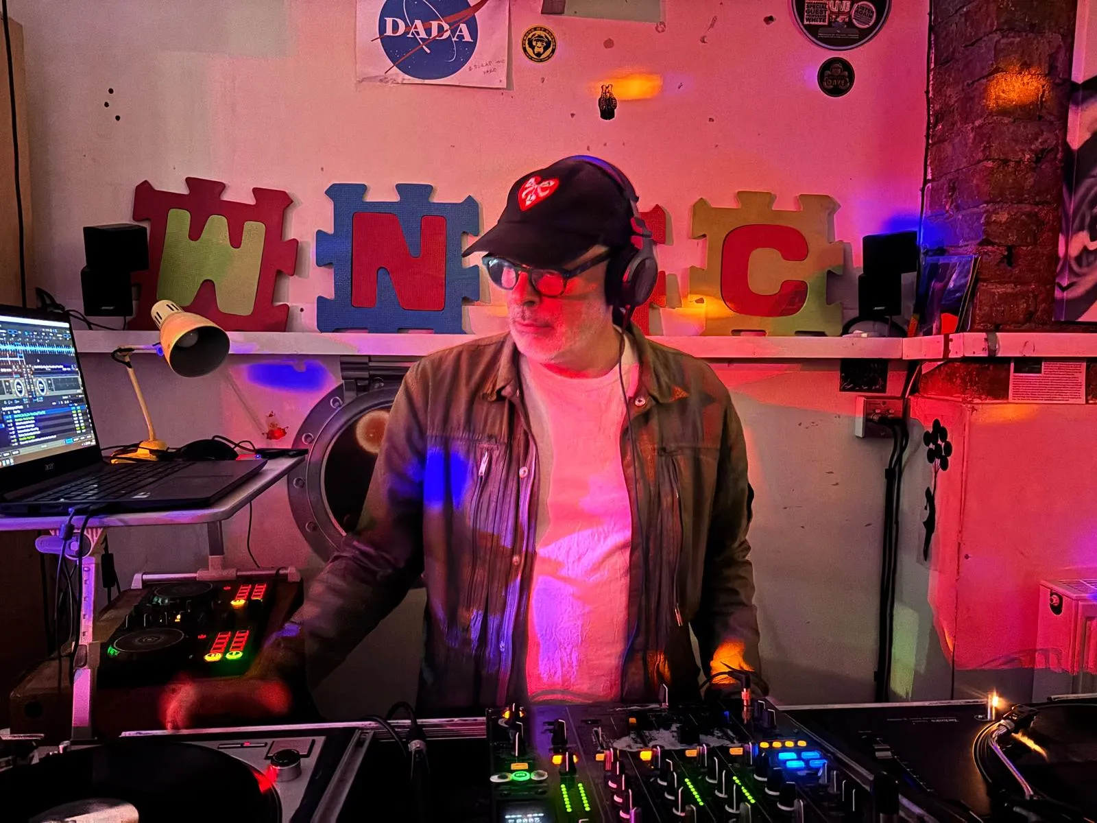 Larry B DJing