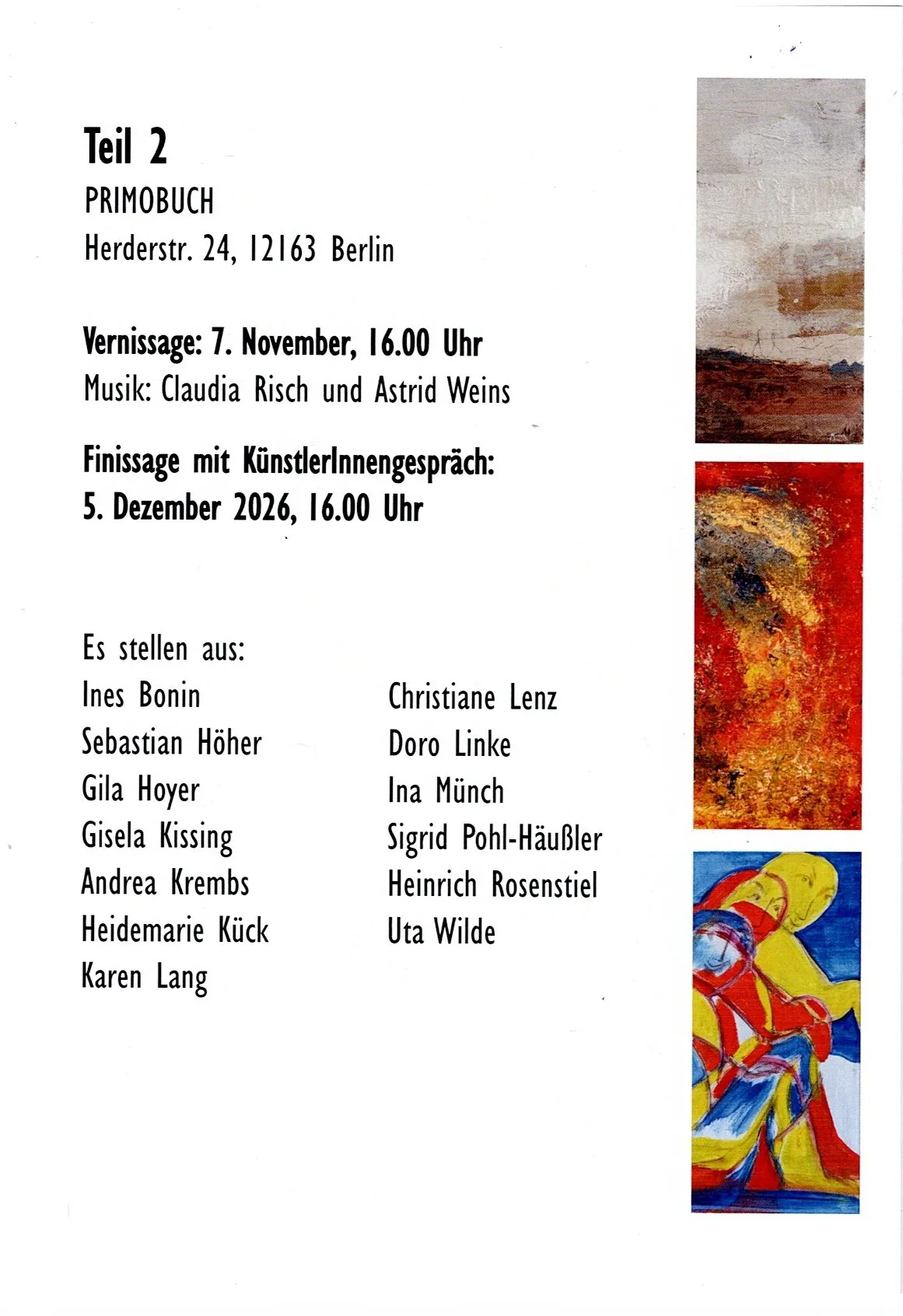 Vernissage der ART Steglitz Teil 2