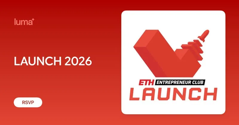 ETH Entrepreneur Club Launch