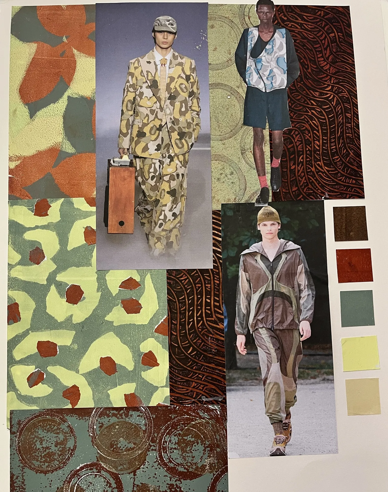 Young Designers Fashion-Inspired Gelli Printing