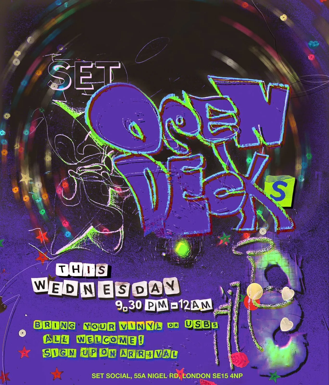 SET Open Decks – Weekly DJ Open Booth Nights