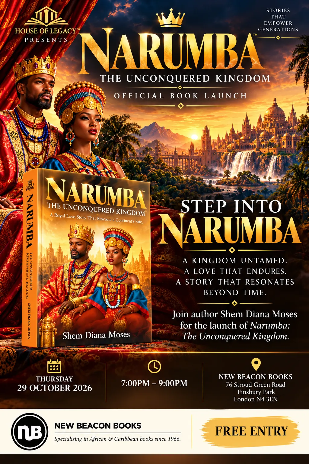 New Beacon Books invites you to the book launch of "Narumba The Unconquered Kingdom"