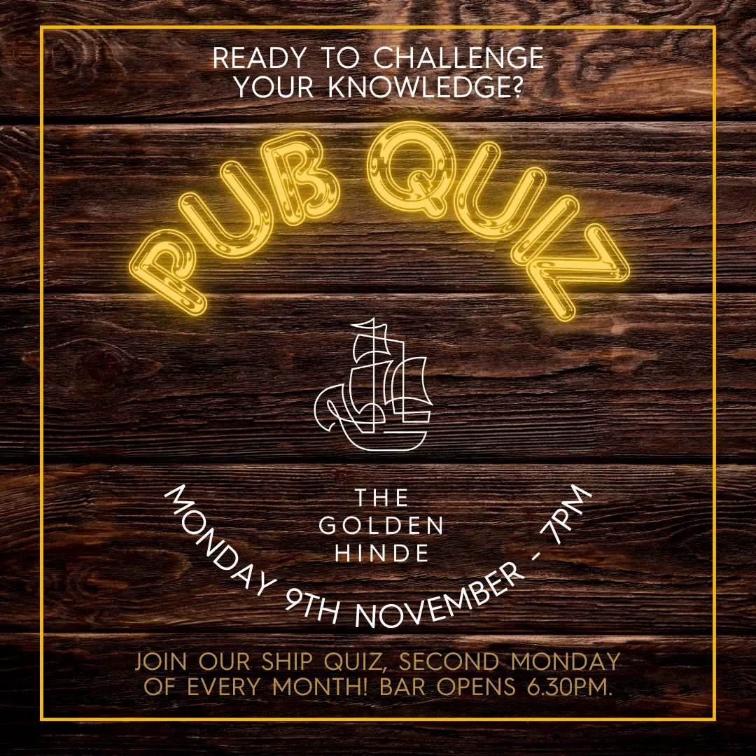 The Golden Hinde November Pub Quiz!