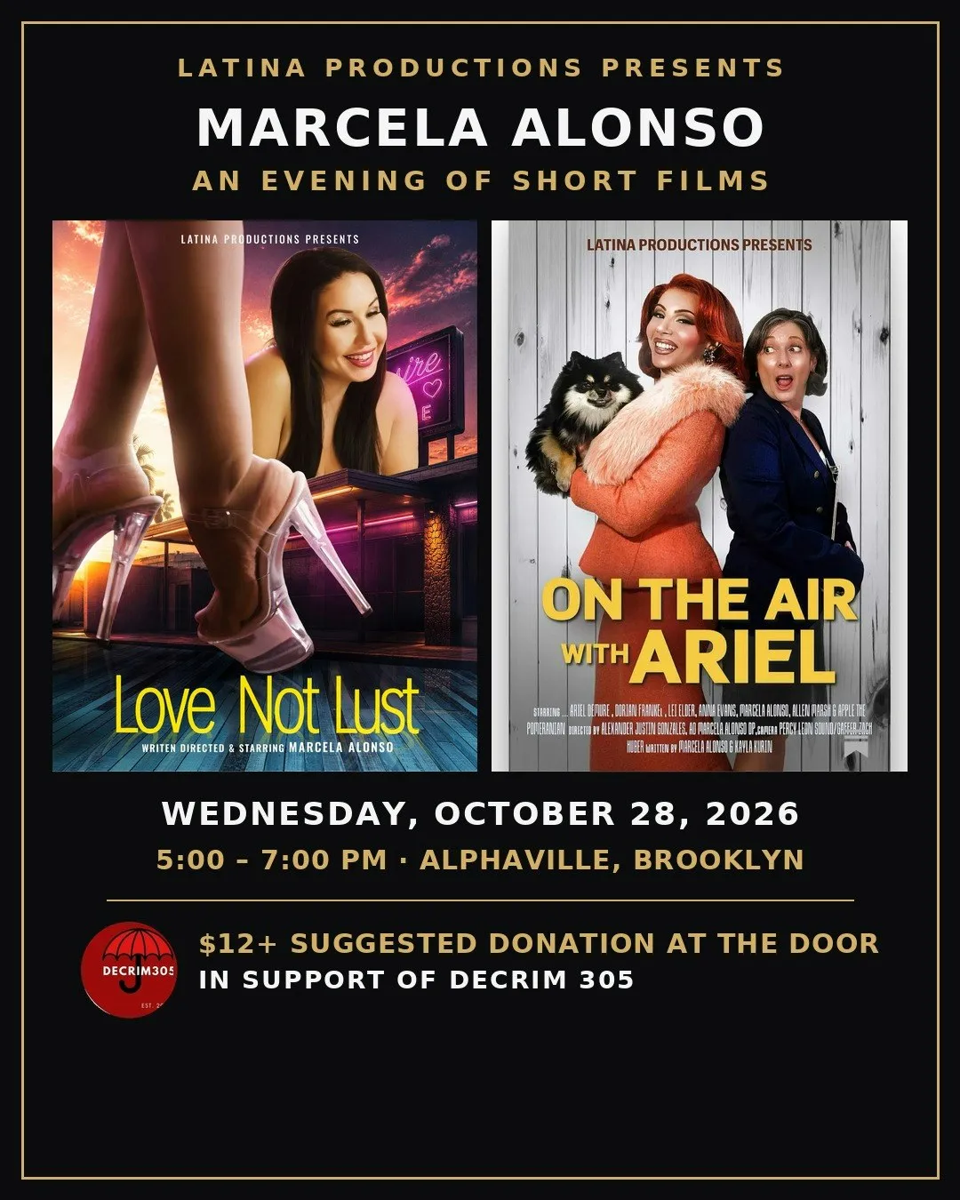 Marcela & Tatiana: An Evening of Short Films