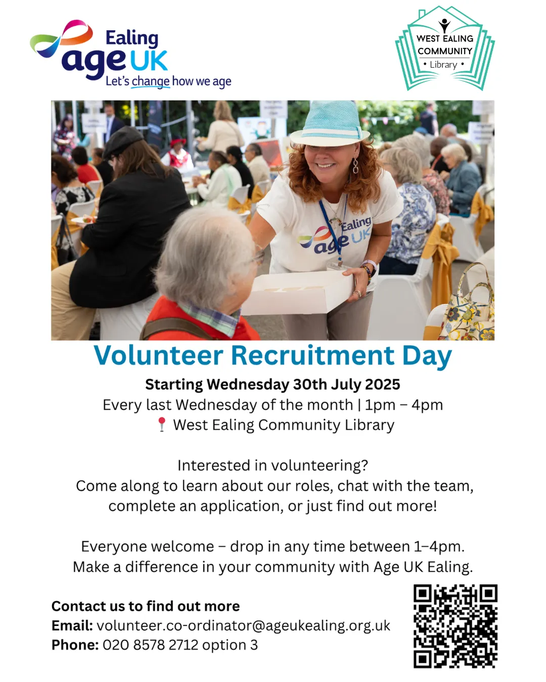 Volunteer Recruitment Day with Age UK Ealing