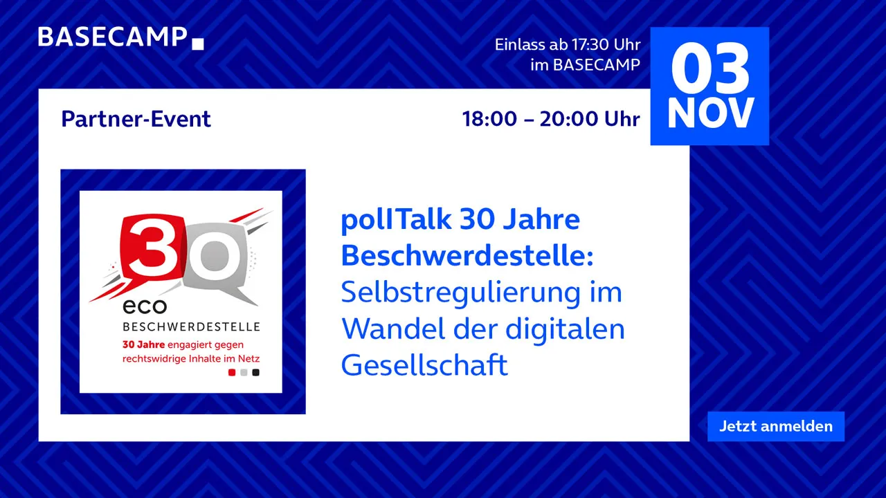 polITalk 30 Jahre Beschwerdestelle vom eco e.V.: Selbstregulierung im Wandel der digitalen Gesellschaft