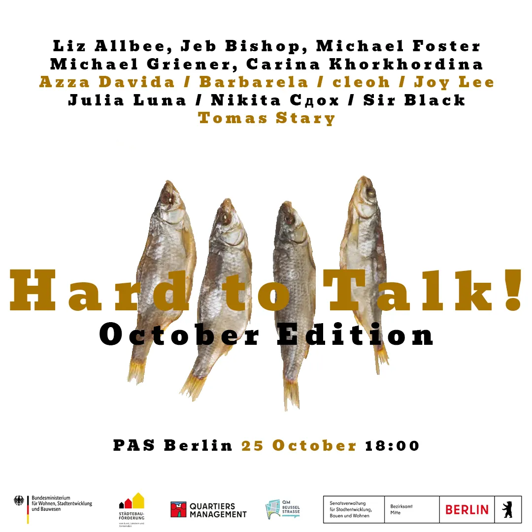 Hard to Talk! October edition
