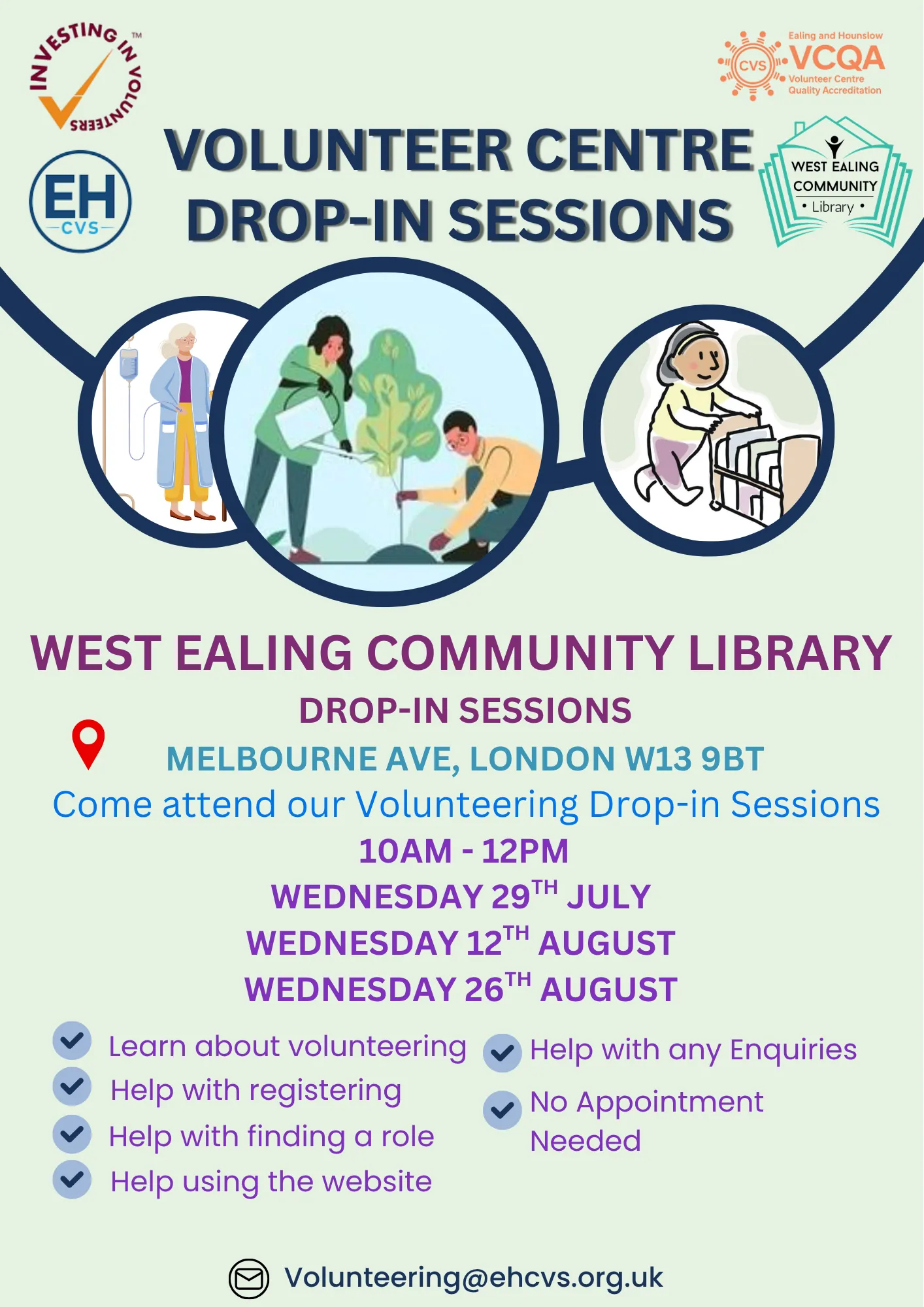 Volunteering Drop-In Sessions