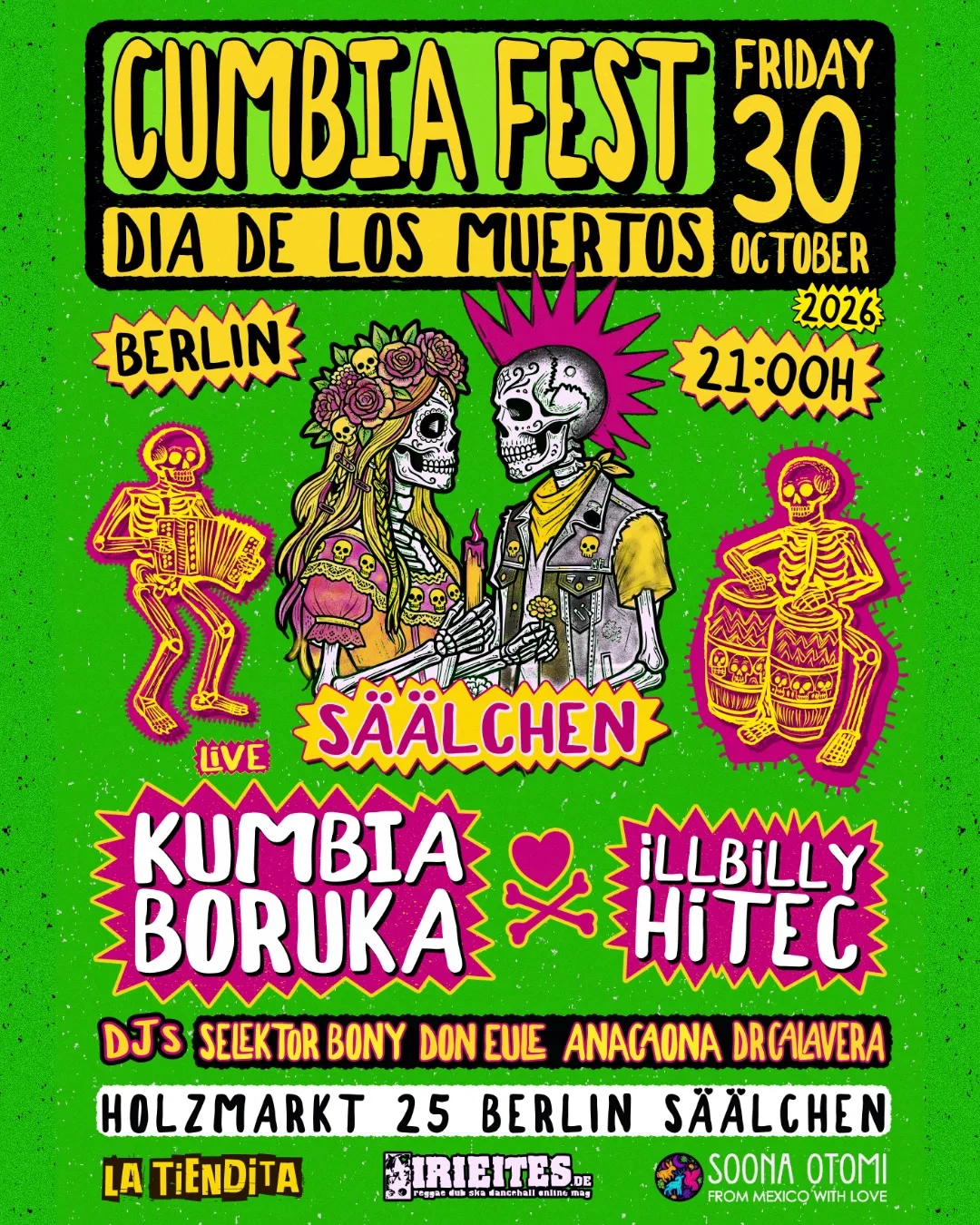 CUMBIA FEST BERLIN - DIA DE LOS MUERTOS