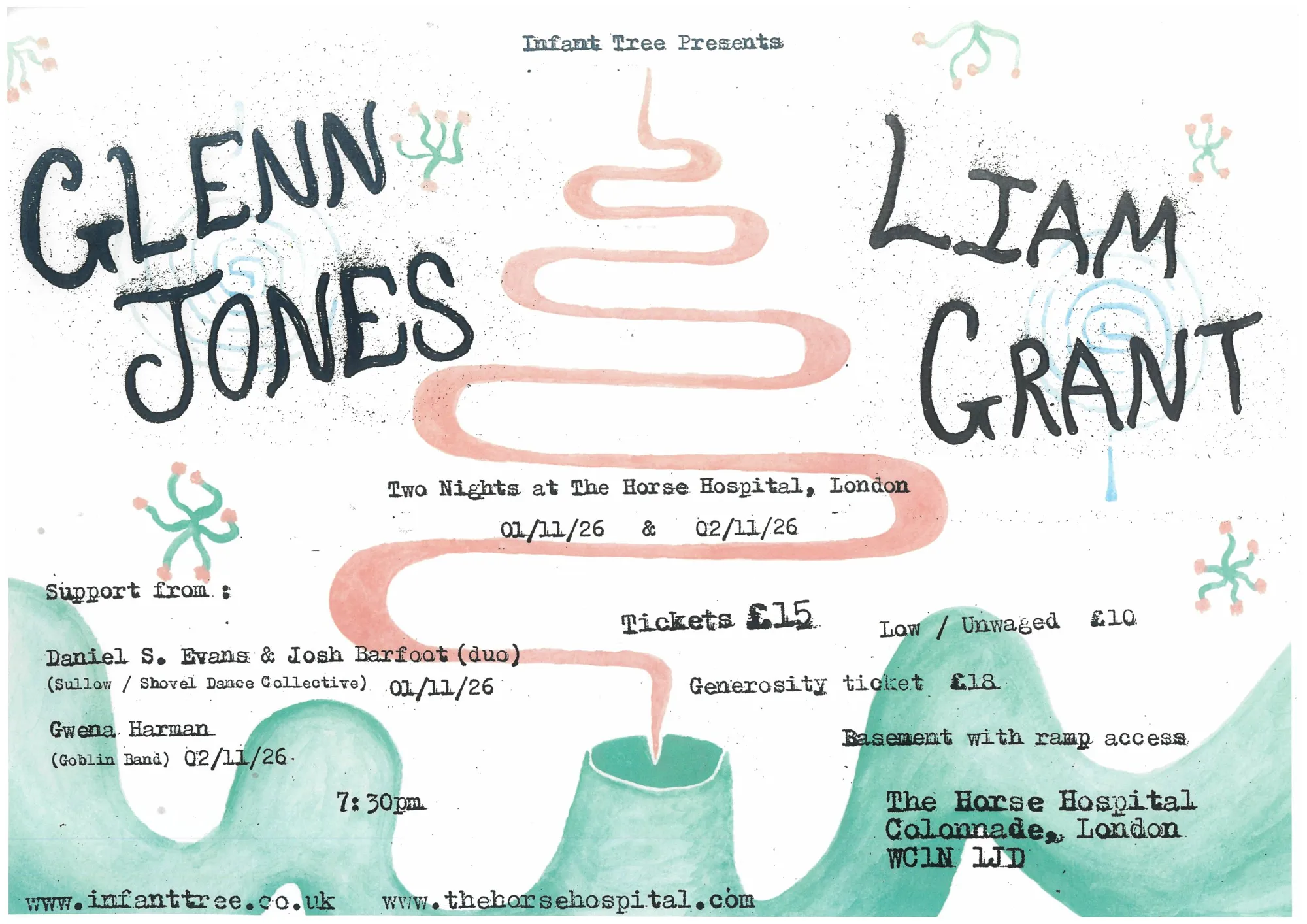 Infant Tree: Glenn Jones and Liam Grant (two nights)