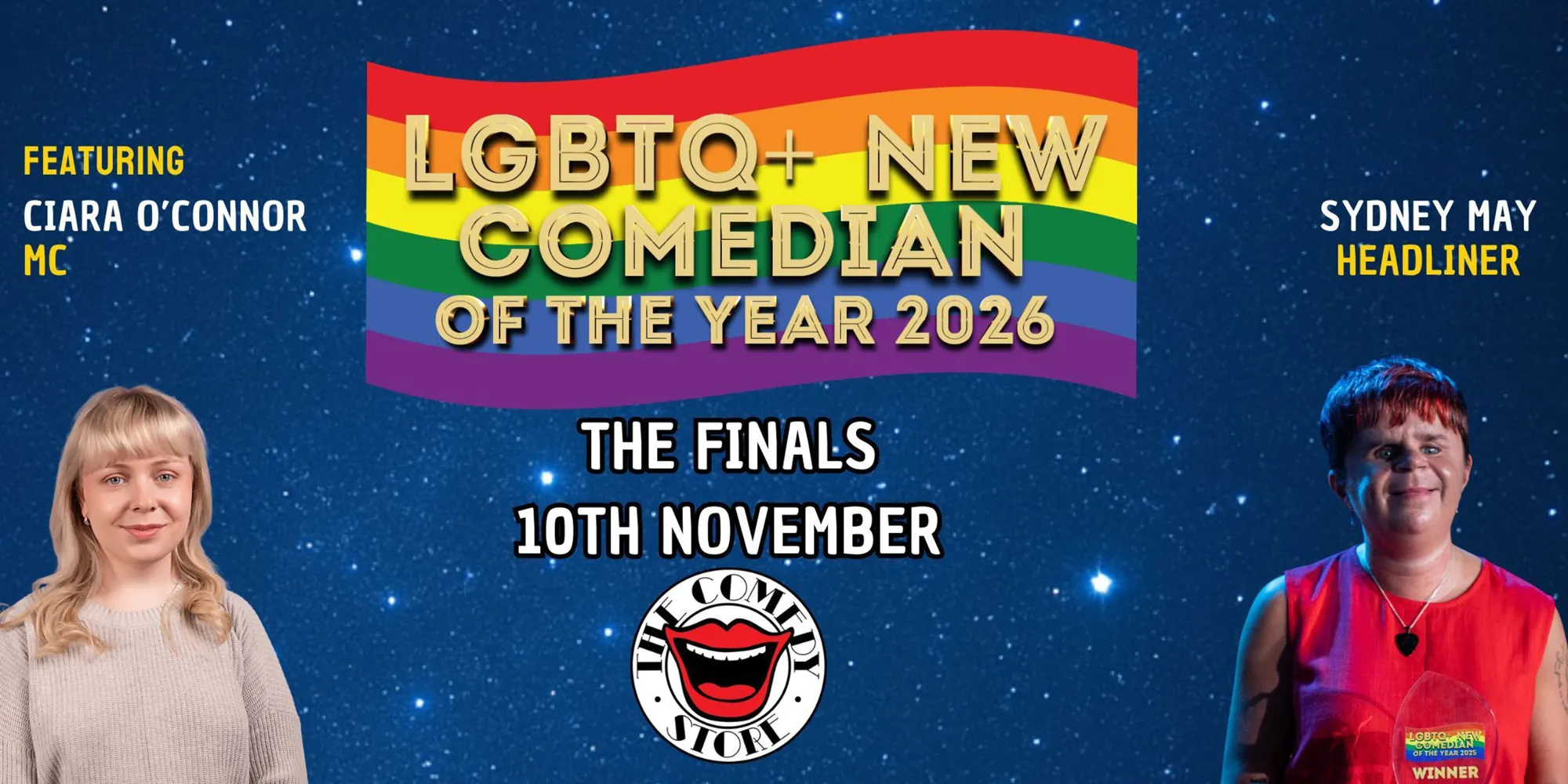 LGBTQ+ NEW COMEDIAN OF THE YEAR