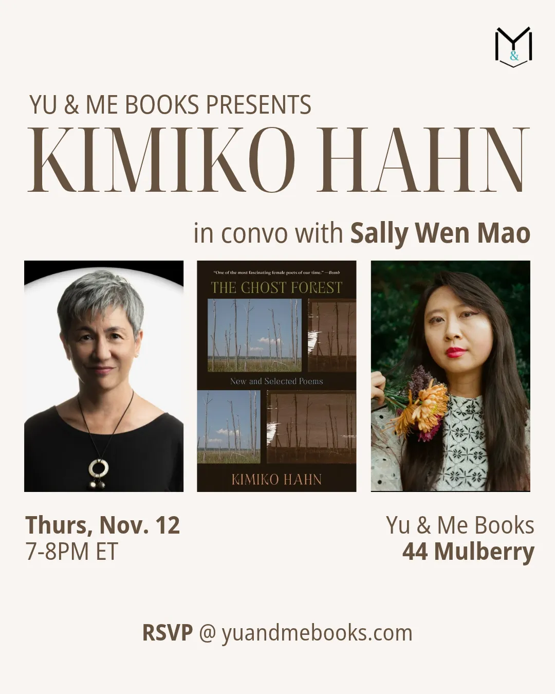 Book Launch | Ghost Forest by Kimiko Hahn