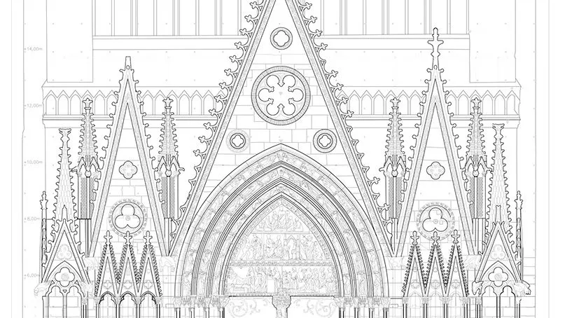 The portals of Notre Dame in Paris. Findings from the current construction site