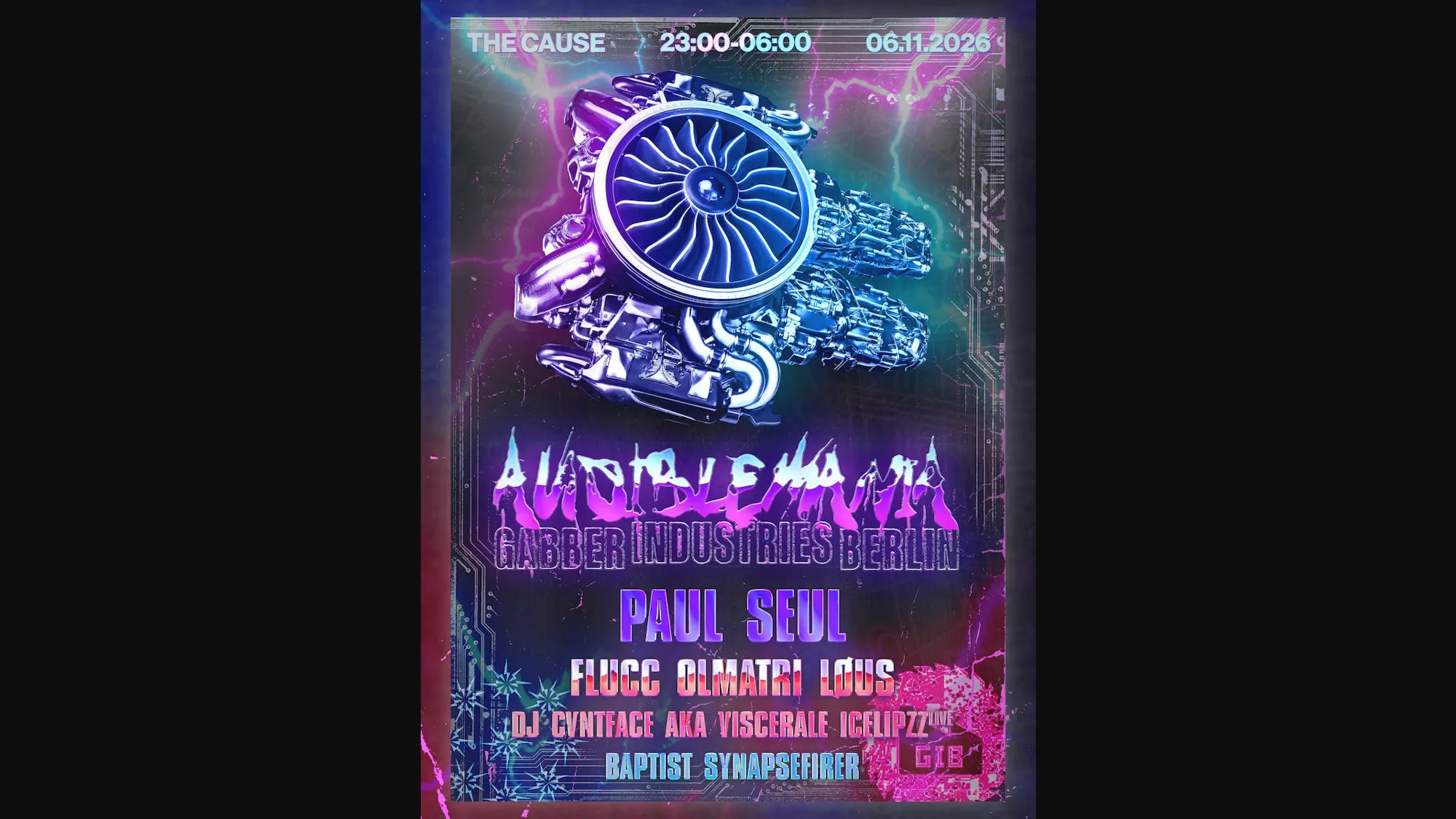 Audible Mania presents: Gabber Industries Berlin