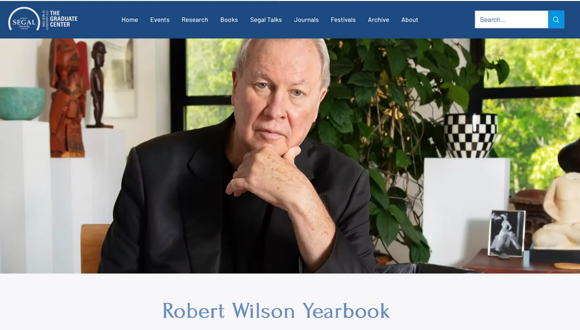 The Robert Wilson Yearbook -- Launch
