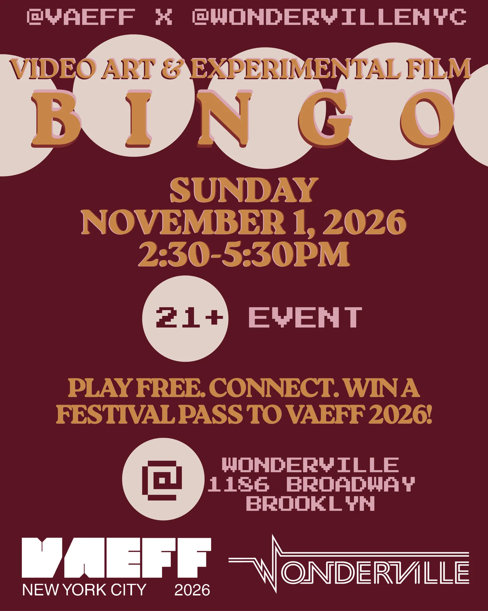 Video Art & Experimental Film Bingo