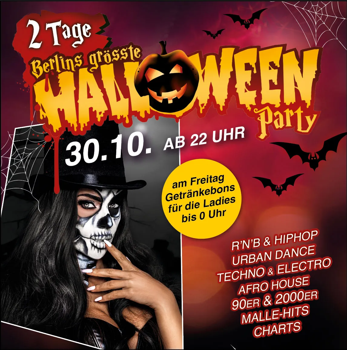 Halloween in der Kulturbrauerei - Freitag