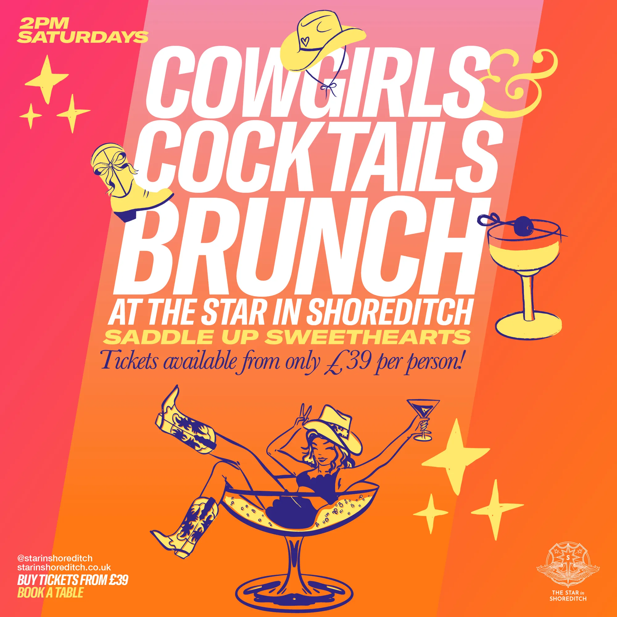 Cowgirls & Cocktails Bottomless Brunch