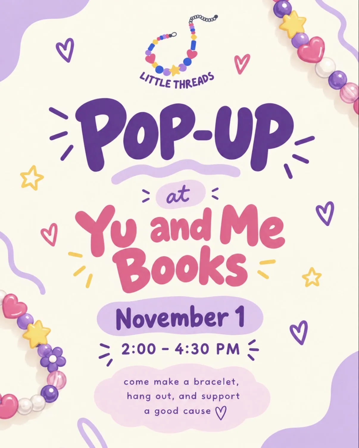 Pop-up | Bracelet Making with Little Threads