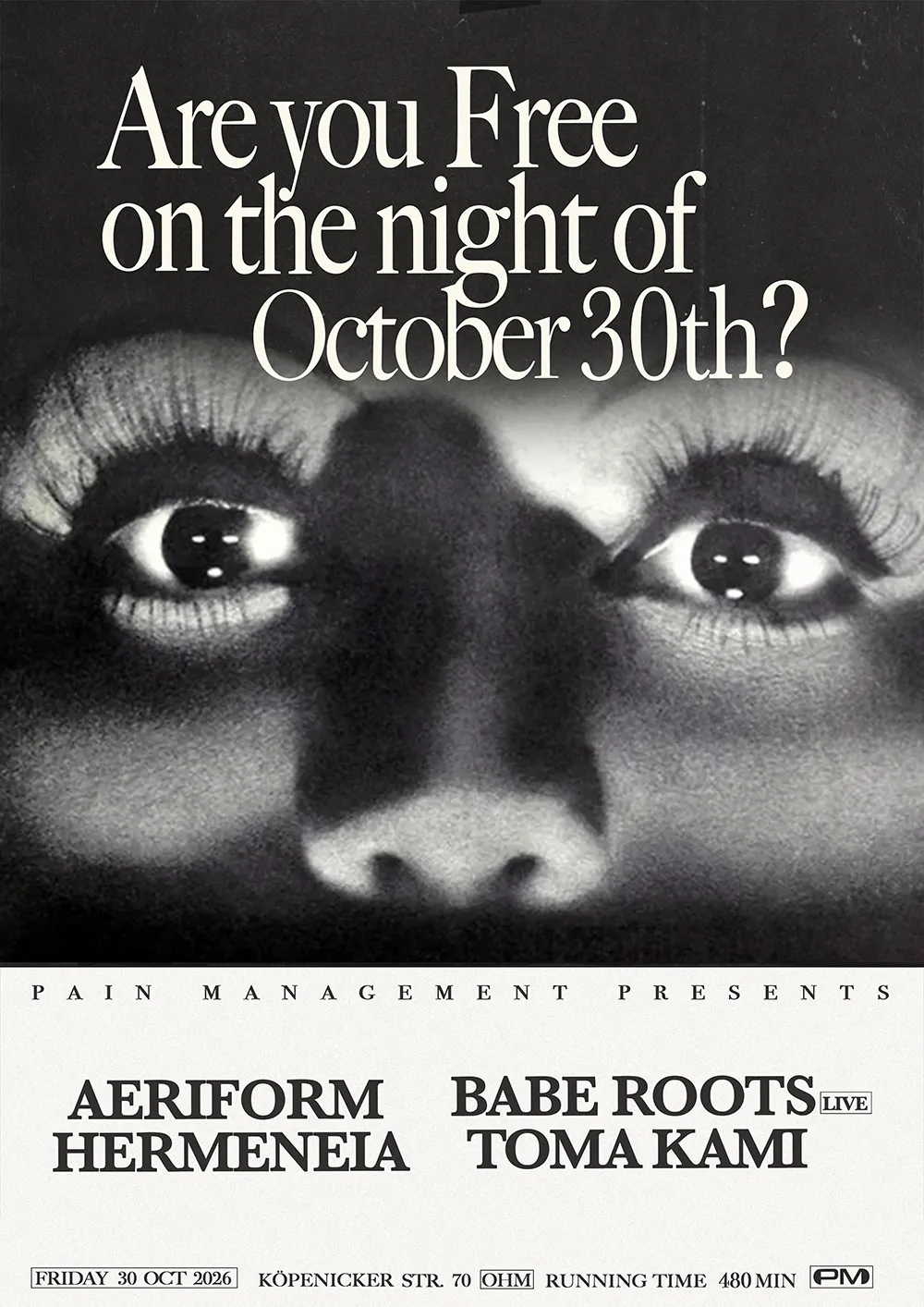 Pain Management: Babe Roots (live), Toma Kami, Hermeneia, aeriform
