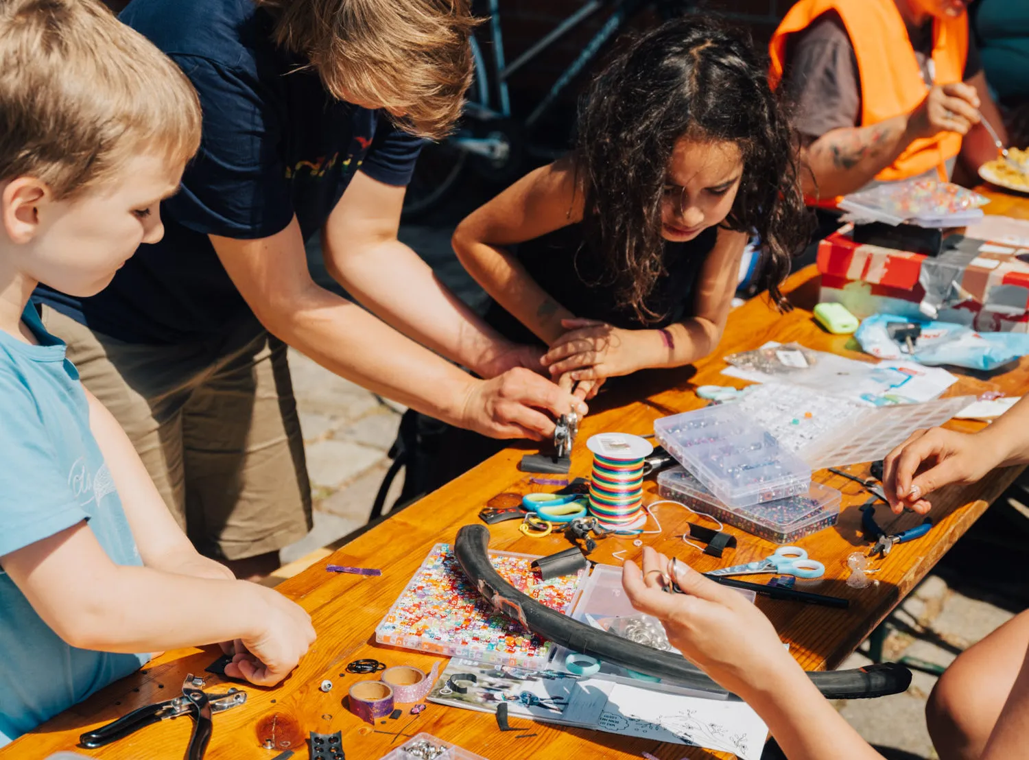 Workshop Upcycling mit Fahrradschläuchen