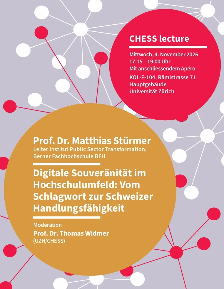 CHESS lecture "Digitale Souveränität im Hochschulumfeld: Vom Schlagwort zur Schweizer Handlungsfähigkeit"