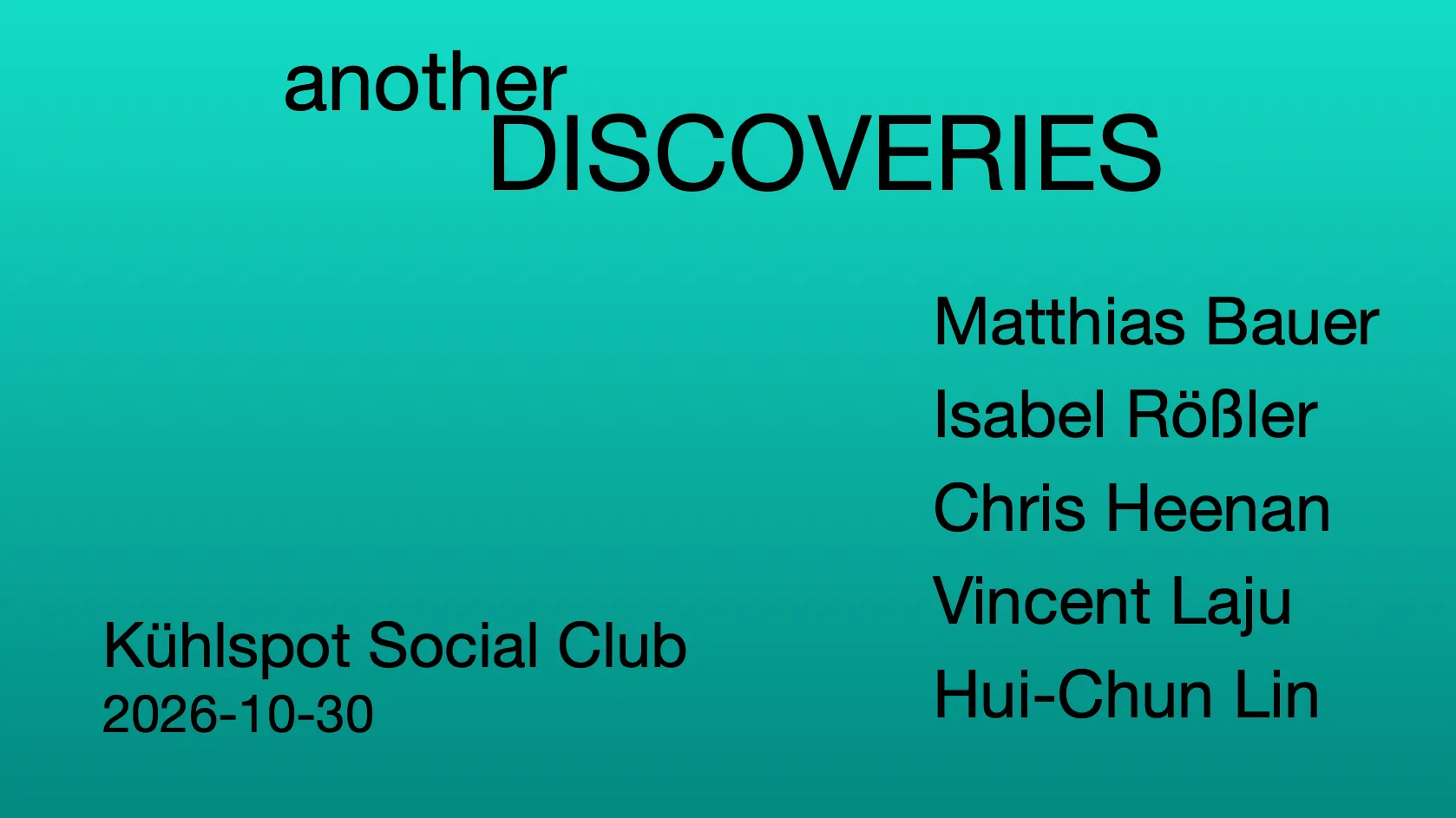 „another“ ENSEMBLE DISCOVERIES