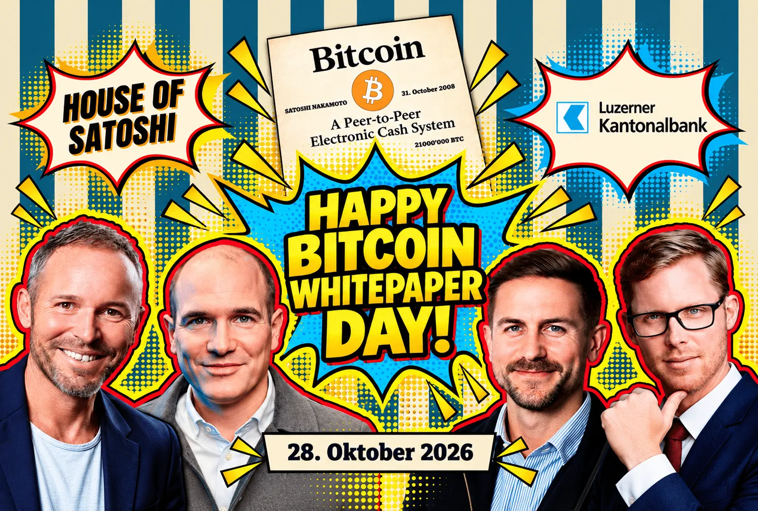 Live-Podcast zum Bitcoin Whitepaper Day 2026 - mit Niko Jilch, Serge Kaulitz und Adrian Fritz
