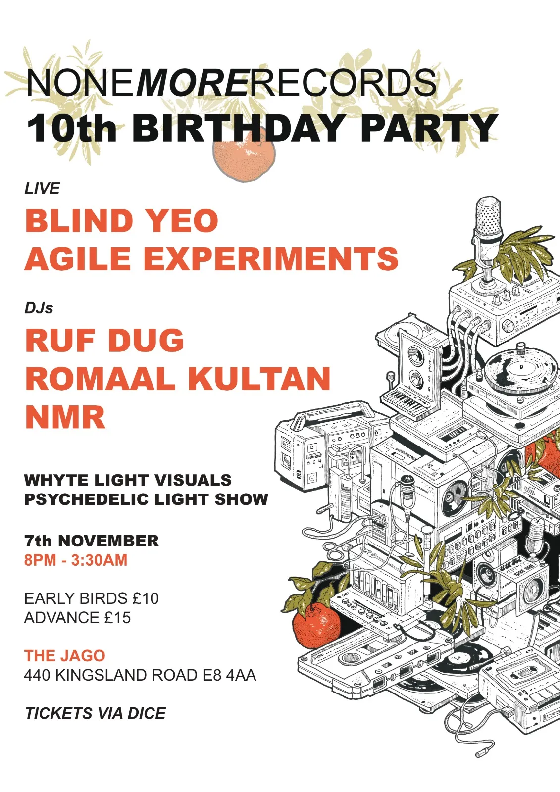 None More Records 10th Birthday Party