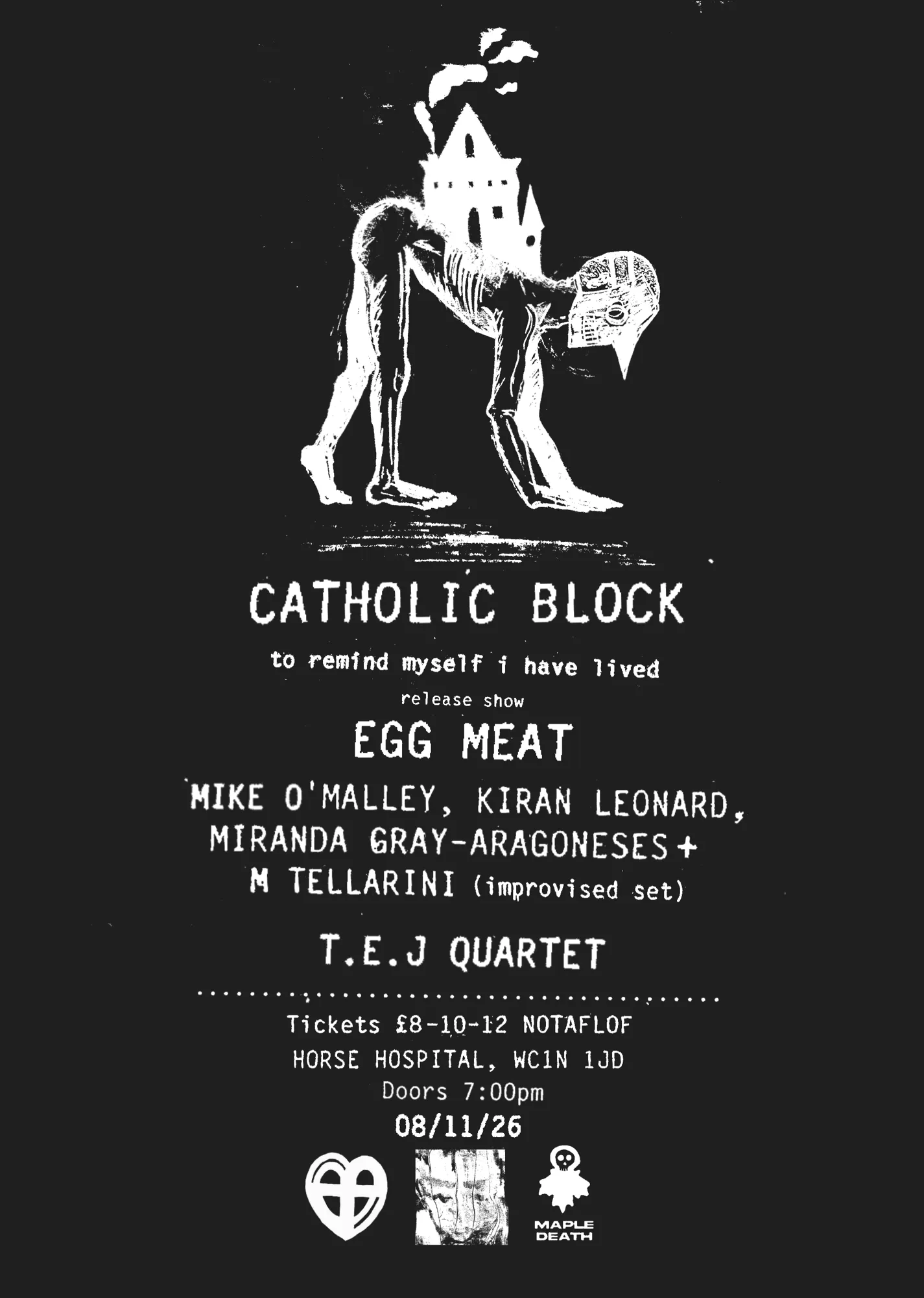 Catholic Block | Egg Meat | T.E.J. Quartet | Mike O'Malley, Kiran Leonard, Miranda Gray-Aragoneses, M Tellarini