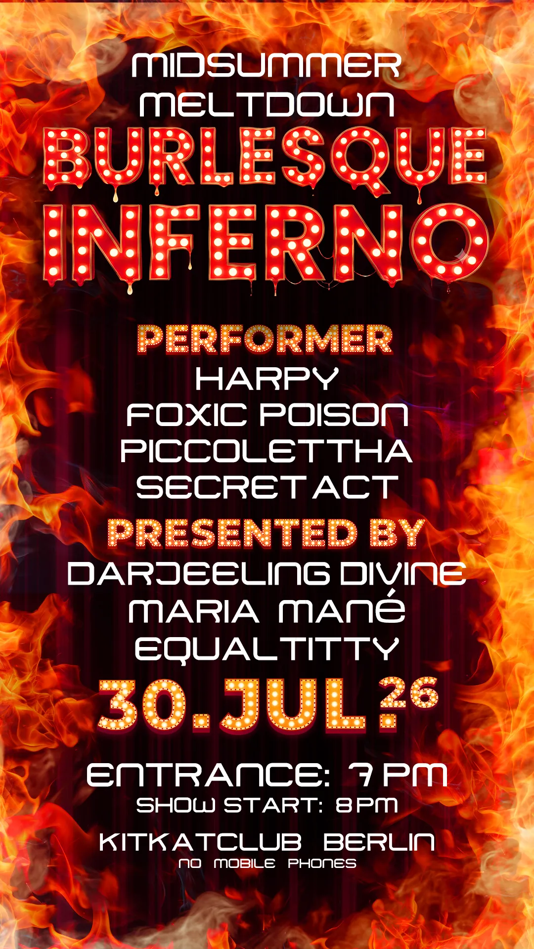 Burlesque Inferno at KitKat 'Burlesque Halloween Ball 2026'