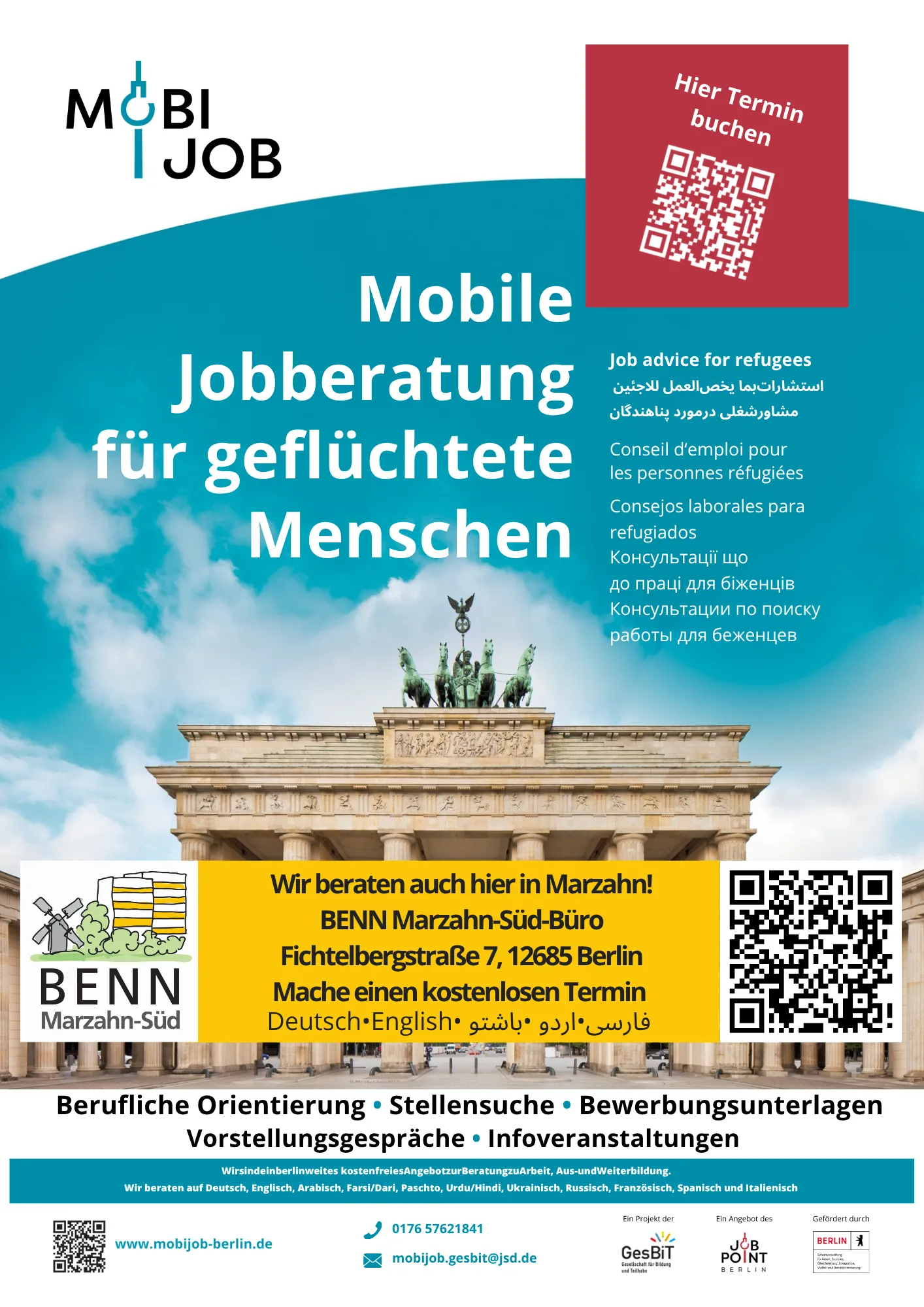 Mobile Jobberatung für geflüchtete Menschen