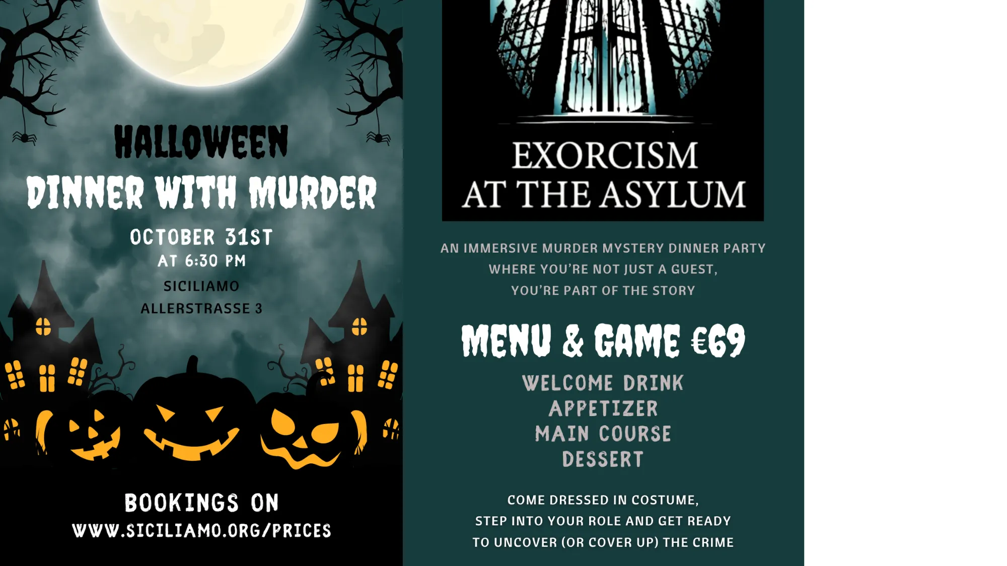 DINNER WITH MURDER: Exorcism at the Asylum