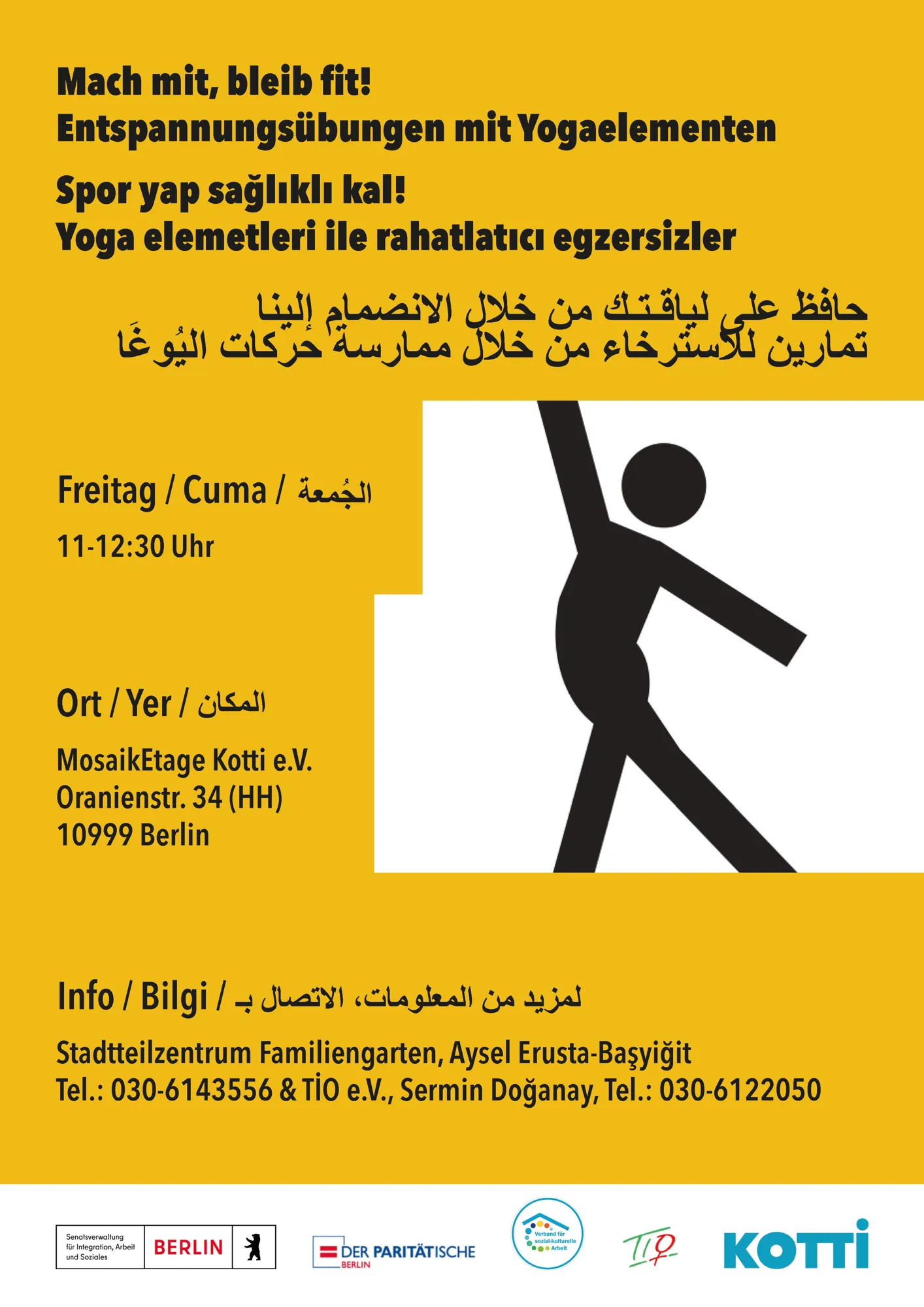Mach mit, bleib fit! Entspannungsübungen mit Yogaelementen