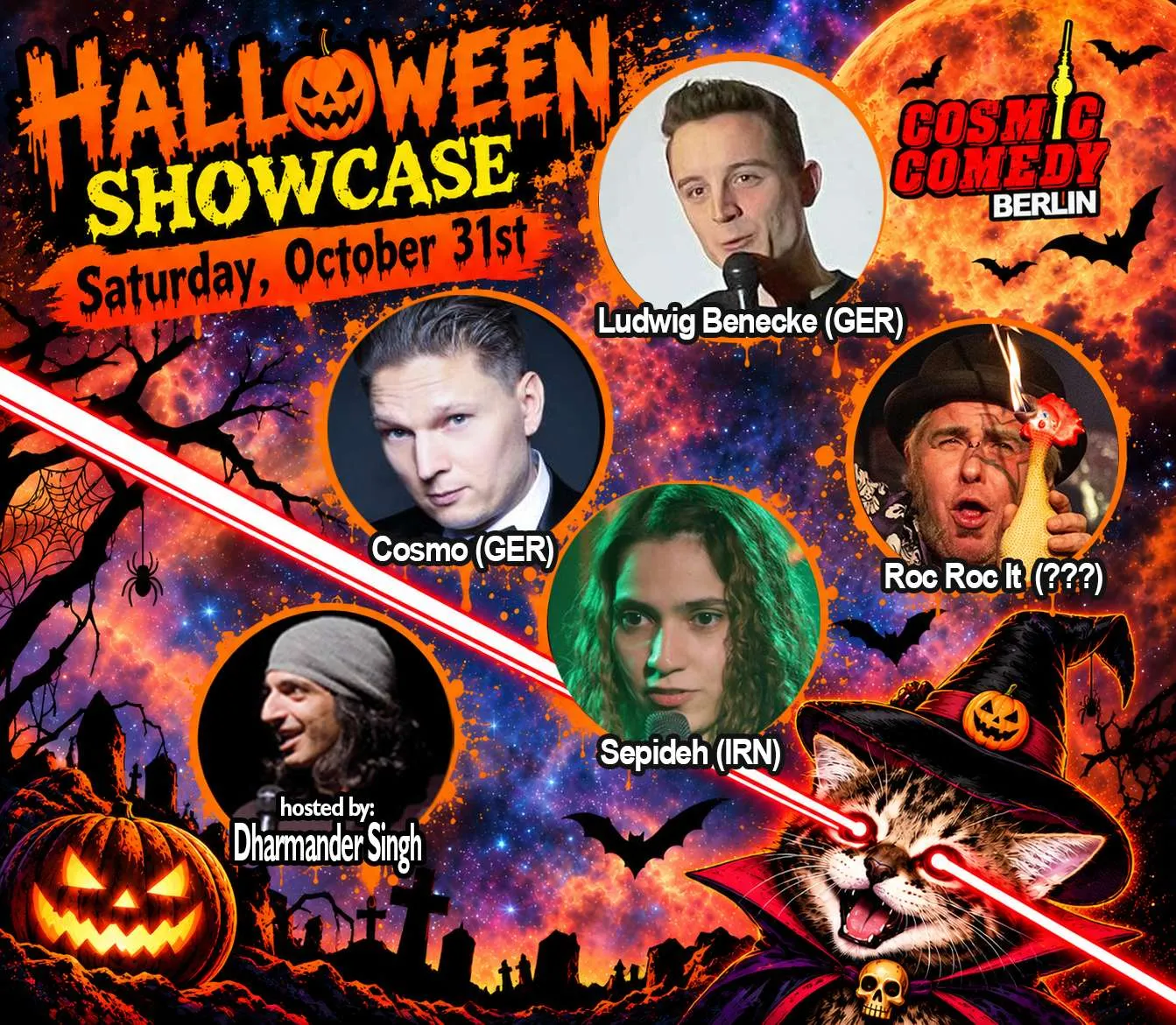 Comedy, Pizza and Shots – HALLOWEEN SPECIAL