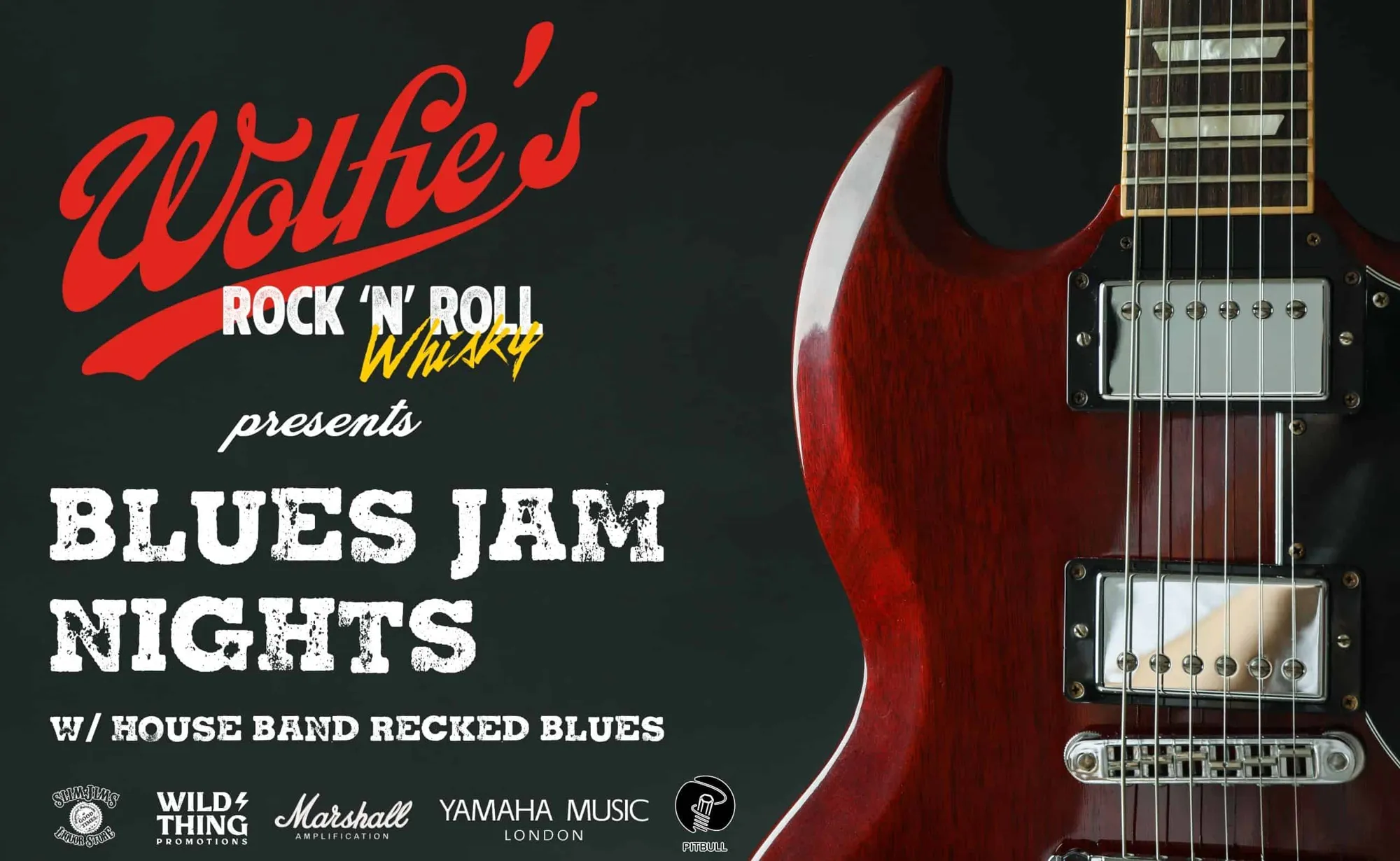 Wolfie's Rock N' Roll Whisky presents: Blues Jam Nights w Recked Blues