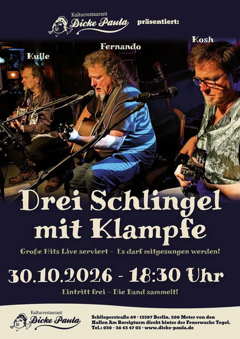 Drei Schlingel mit Klampfe