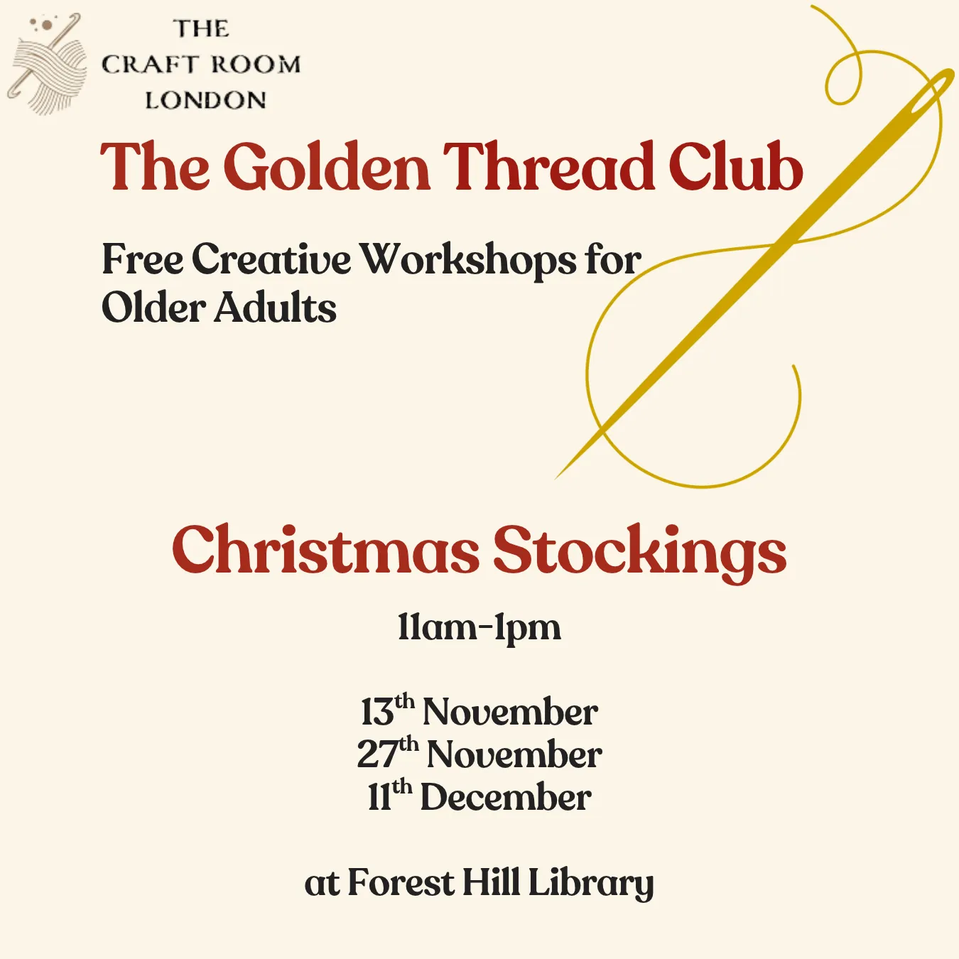 The Golden Thread Club: Christmas Stockings