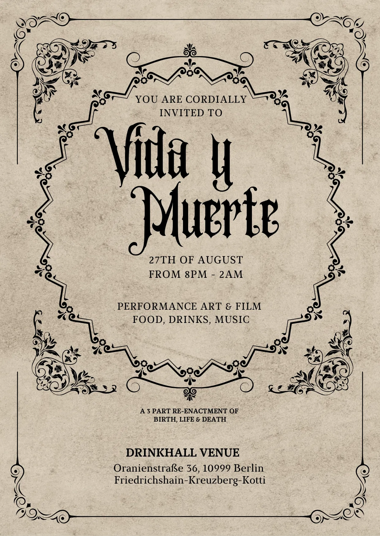 la vie et la mort QUEER GOTH HALLOWEEN NIGHT BALL