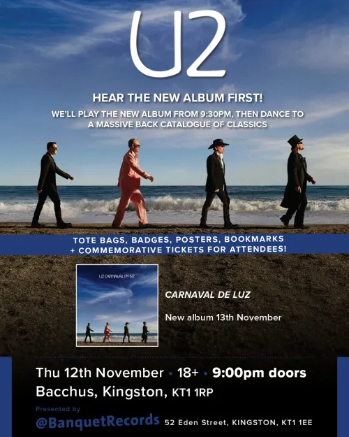 U2 / "Carnaval De Luz" album listening party