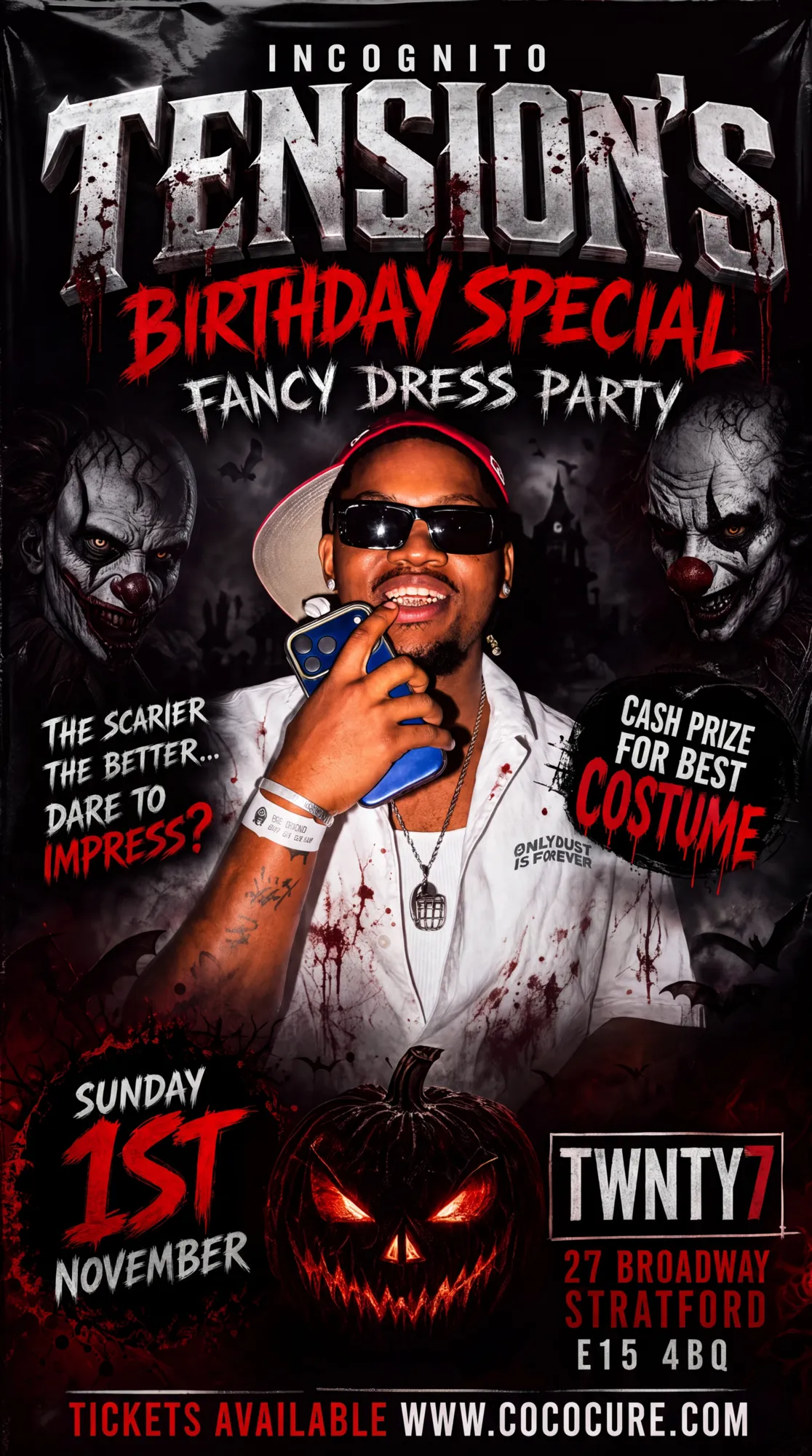 INCOGNITO (TENSION'S FANCY DRESS BIRTHDAY PARTY)